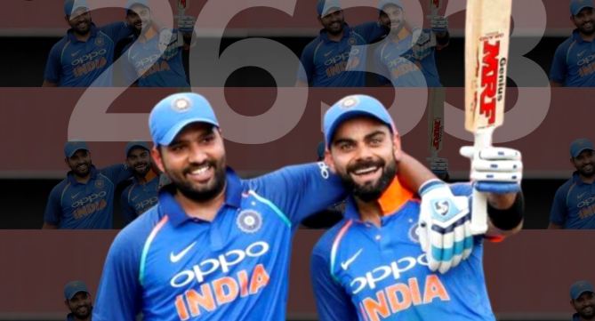 What didn't happen in the 142-year history of cricket was done by Kohli-Rohit