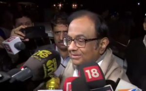 What did Chidambaram say after coming out of jail?